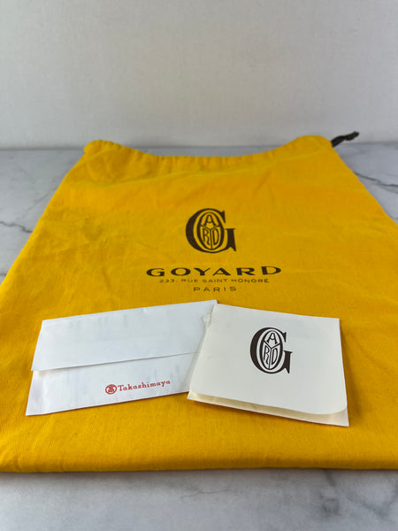 GOYARD Green Goyardine Reversible Mini Anjou Shoulder Bag