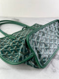GOYARD Green Goyardine Reversible Mini Anjou Shoulder Bag