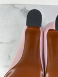 VALENTINO Water Rose Pink VLogo Leather Pumps Size 40