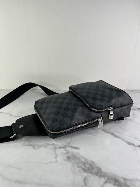 LOUIS VUITTON Damier Graphite Avenue Sling Bag