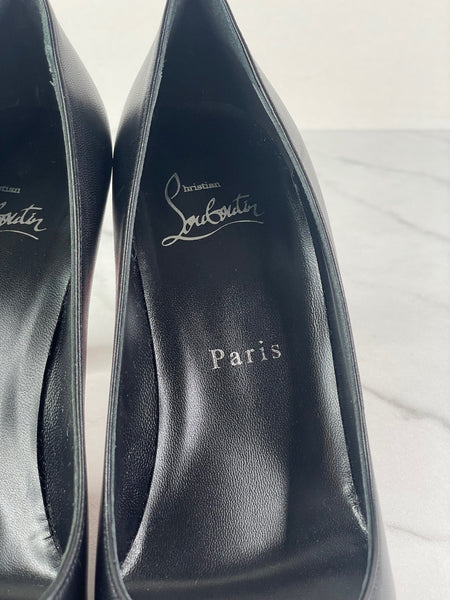 CHRISTIAN LOUBOUTIN Black Condora 85 Pumps Size 35.5