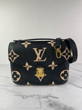 LOUIS VUITTON Black/Beige Bicolor Monogram Empreinte Leather Pochette Métis Crossbody/Shoulder Bag