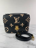 LOUIS VUITTON Black/Beige Bicolor Monogram Empreinte Leather Pochette Métis Crossbody/Shoulder Bag