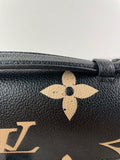 LOUIS VUITTON Black/Beige Bicolor Monogram Empreinte Leather Pochette Métis Crossbody/Shoulder Bag