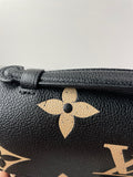 LOUIS VUITTON Black/Beige Bicolor Monogram Empreinte Leather Pochette Métis Crossbody/Shoulder Bag