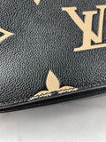 LOUIS VUITTON Black/Beige Bicolor Monogram Empreinte Leather Pochette Métis Crossbody/Shoulder Bag