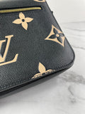 LOUIS VUITTON Black/Beige Bicolor Monogram Empreinte Leather Pochette Métis Crossbody/Shoulder Bag