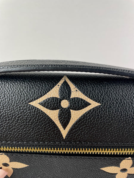 LOUIS VUITTON Black/Beige Bicolor Monogram Empreinte Leather Pochette Métis Crossbody/Shoulder Bag