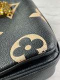 LOUIS VUITTON Black/Beige Bicolor Monogram Empreinte Leather Pochette Métis Crossbody/Shoulder Bag