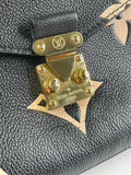 LOUIS VUITTON Black/Beige Bicolor Monogram Empreinte Leather Pochette Métis Crossbody/Shoulder Bag
