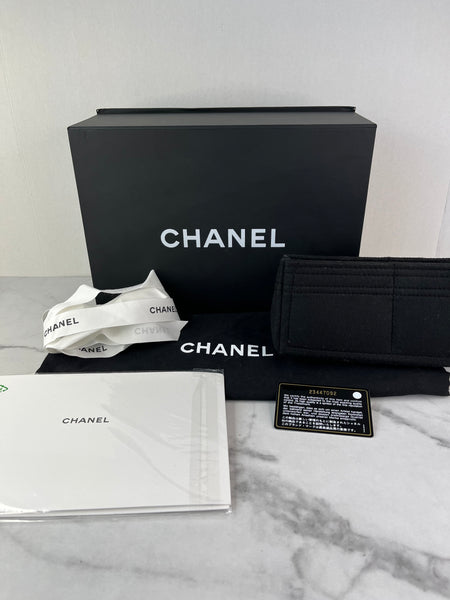 CHANEL Black Caviar Medium Boy Bag