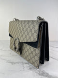 GUCCI Dionysus Beige Ebony/Black Medium/Large GG Shoulder Bag