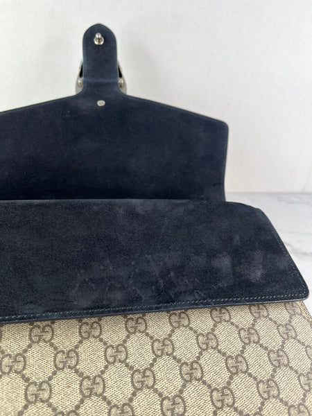 GUCCI Dionysus Beige Ebony/Black Medium/Large GG Shoulder Bag