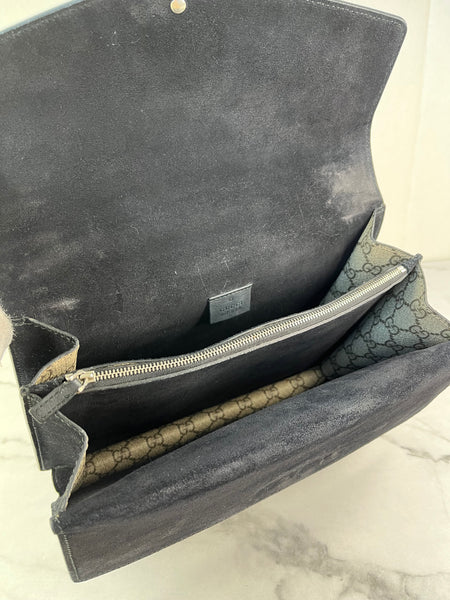 GUCCI Dionysus Beige Ebony/Black Medium/Large GG Shoulder Bag