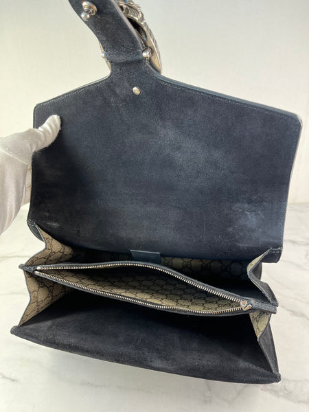 GUCCI Dionysus Beige Ebony/Black Medium/Large GG Shoulder Bag
