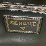 FENDI X VERSACE Tobacco Black Gold Vitello Seta Nappa Fendace FF Baroque Mini Peekaboo Iconic Satchel Crossbody/Shoulder Bag