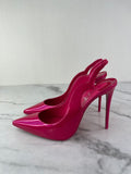 Christian Louboutin Hot Chick Sling 100 Pinup Pink Pumps Size 38.5