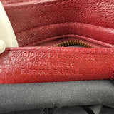 BALENCIAGA Rouge Cherry Agneau Giant 12 Gold Hardware Velo Crossbody/Shoulder Bag