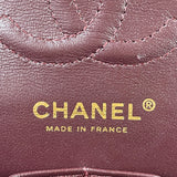 CHANEL Black Lambskin Quilted Small Double Flap Bag
