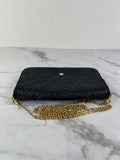 Louis Vuitton Black Félicie Pochette Chain Wallet Monogram Empreinte Leather Crossbody/Shoulder Bag