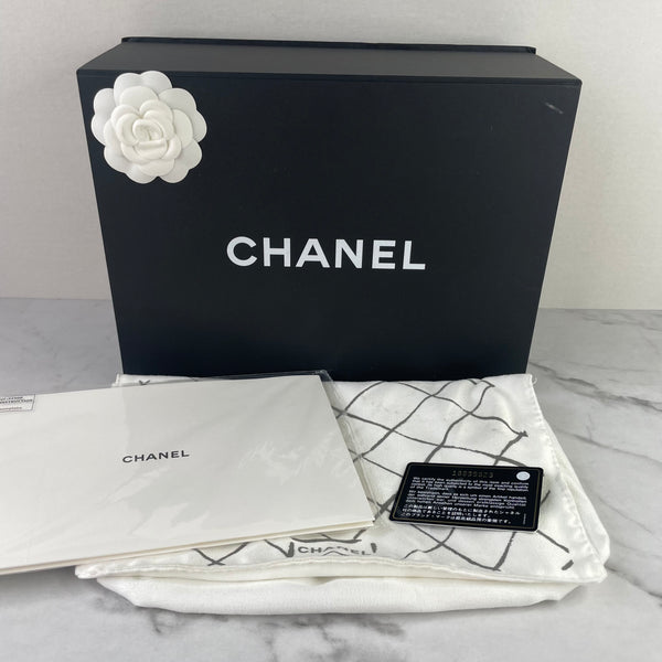CHANEL Black Lambskin Quilted Small Double Flap Bag