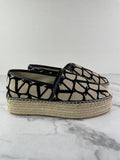 Valentino Toile Iconographe Canvas Espadrilles Size 38