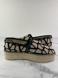 Valentino Toile Iconographe Canvas Espadrilles Size 38