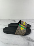 GUCCI GG Supreme Monogram Fake/Not Slide Sandals Size Men’s 7 (fits Women’s US 9-9.5)