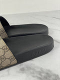 GUCCI GG Supreme Monogram Fake/Not Slide Sandals Size Men’s 7 (fits Women’s US 9-9.5)