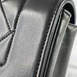 CHANEL Black Vintage Lambskin Quilted Small Diana Flap Bag