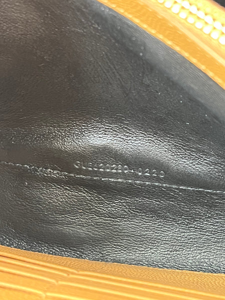 Saint Laurent Dune Grain De Poudre Mixed Matelasse Triquilt Monogram Chain Wallet Crossbody/Shoulder Bag