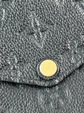 Louis Vuitton Black Félicie Pochette Chain Wallet Monogram Empreinte Leather Crossbody/Shoulder Bag