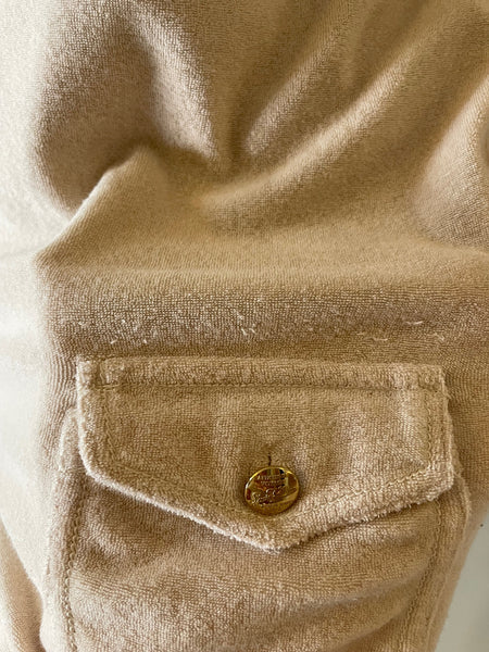 Louis Vuitton Beige Terrycloth Mini Dress/Long Top Size 38 (Medium - Fits US 4/6)