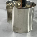 Tiffany Silver 1837 Wide Cuff Bracelet Size Small