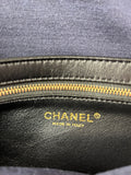 CHANEL CC BLACK SHINY LAMBSKIN PUFFY PILLOW JUMBO CLUTCH
