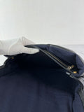 CHANEL CC BLACK SHINY LAMBSKIN PUFFY PILLOW JUMBO CLUTCH