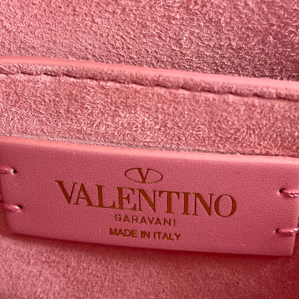 VALENTINO GARAVANI Pink VLogo leather shoulder/crossbody bag