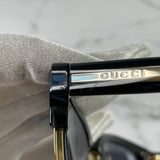 Gucci Black/Dark Grey/Gold Sunglasses