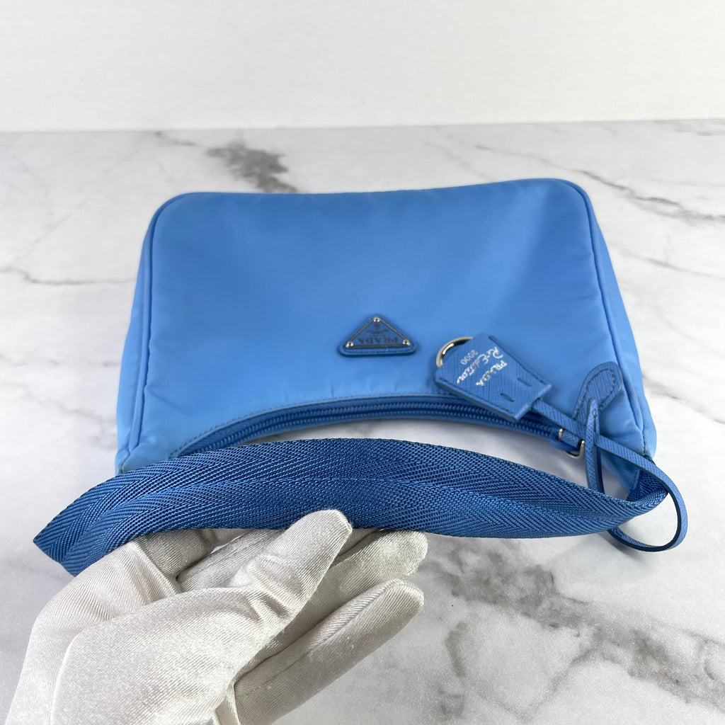 Prada Pervinca (Light Blue) Nylon Re-Edition 2000 mini-bag