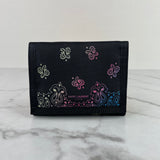 Saint Laurent Unisex Black Multicolor Compact Wallet