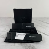 Saint Laurent Unisex Black Multicolor Compact Wallet