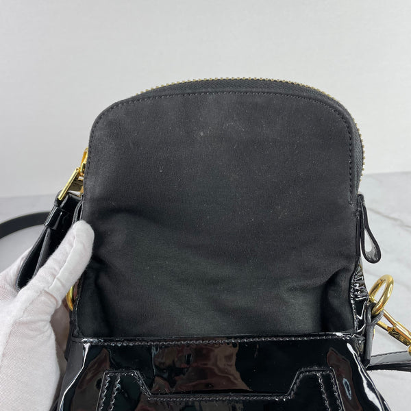 Tom Ford Black Patent Mini Jennifer Crossbody Bag