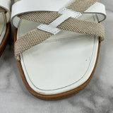 Hermes White / Beige Sandals Size 37.5