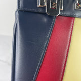 GUCCI Blue Smooth Calfskin Medium Zumi Top Handle Shoulder/Crossbody Bag