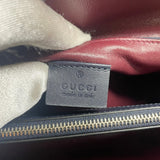 GUCCI Blue Smooth Calfskin Medium Zumi Top Handle Shoulder/Crossbody Bag