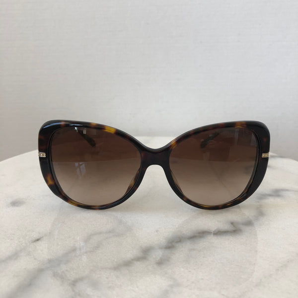 Tiffany Havana Brown Crystal Sunglasses
