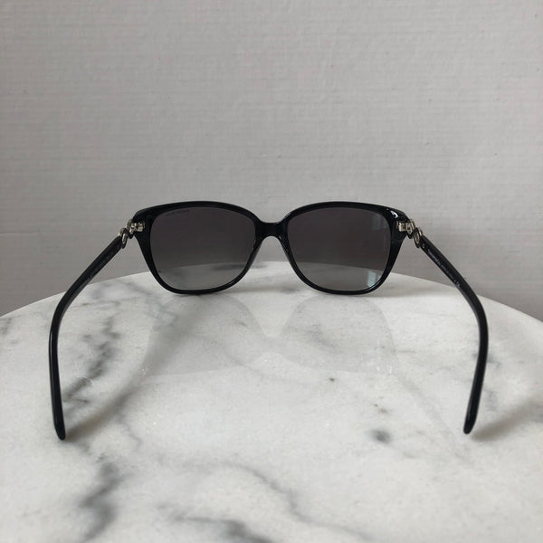 Tiffany Shell Red/Burgundy Crystal Sunglasses