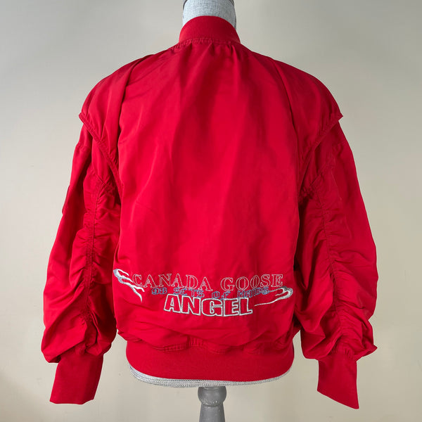 Canada Goose X Angel Chen Ladies Fortune Red Huli Bomber Jacket Size XS