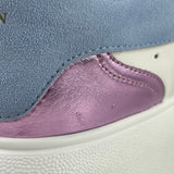 Alexander McQueen Oversized White/Blue/Lilac New Court Sneakers Size 39.5