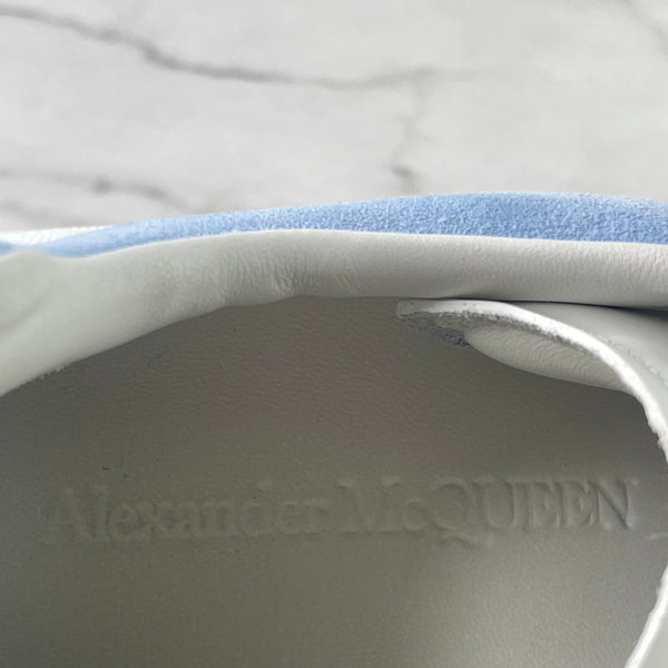 Alexander McQueen Oversized White/Blue/Lilac New Court Sneakers Size 39.5